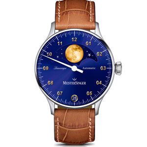 Lunascope Sunburst Blue & Gold MeisterSinger Watch