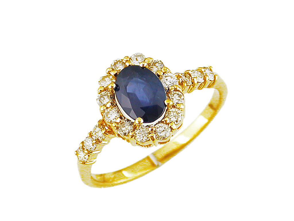 SAPPHIRE & DIAMOND RING