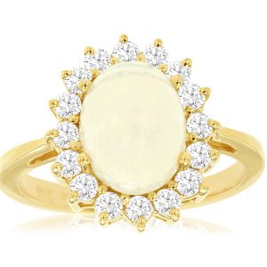 OPAL & DIAMOND RING