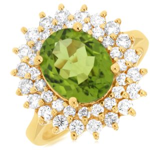 PERIDOT & DIAMOND RING