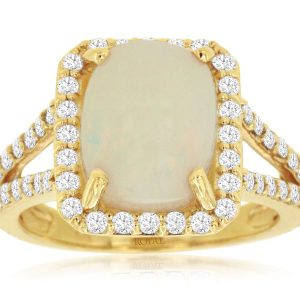 OPAL & DIAMOND RING