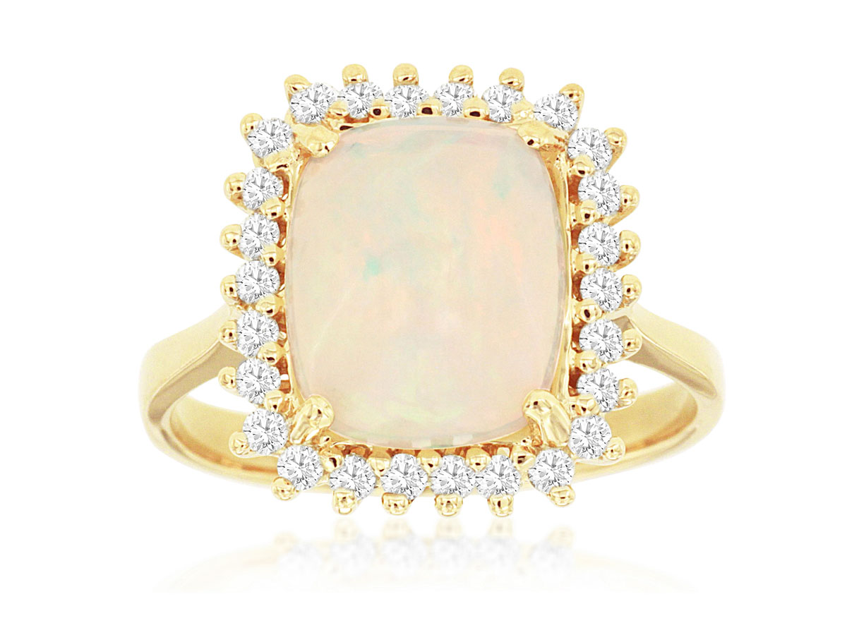 OPAL & DIAMOND RING
