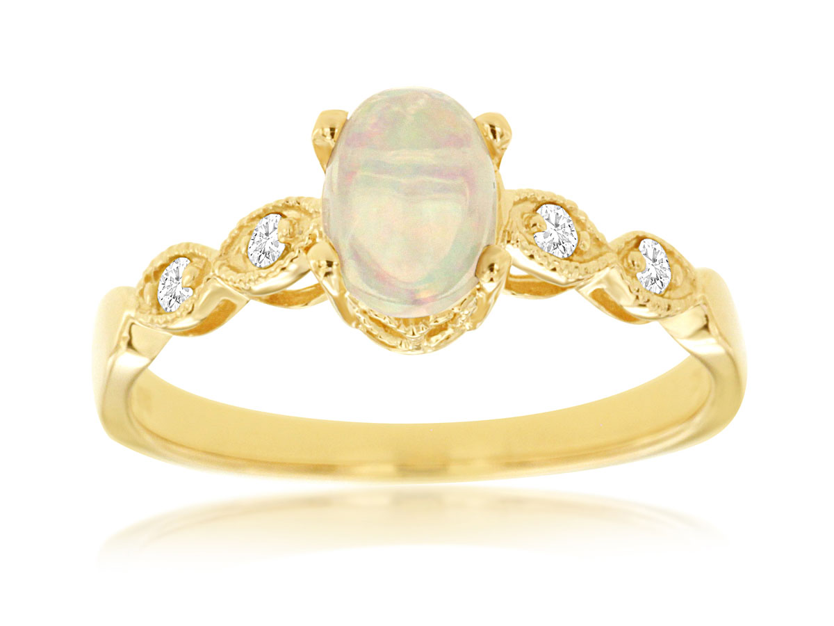 OPAL & DIAMOND RING