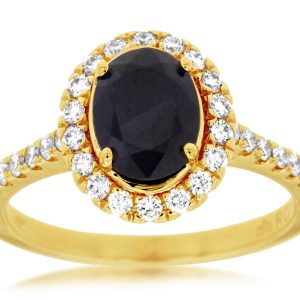 SAPPHIRE & DIAMOND RING