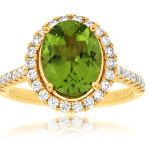 PERIDOT & DIAMOND RING