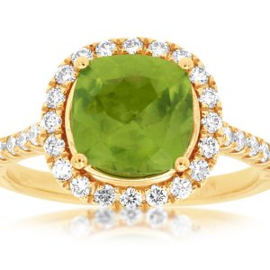 PERIDOT & DIAMOND RING