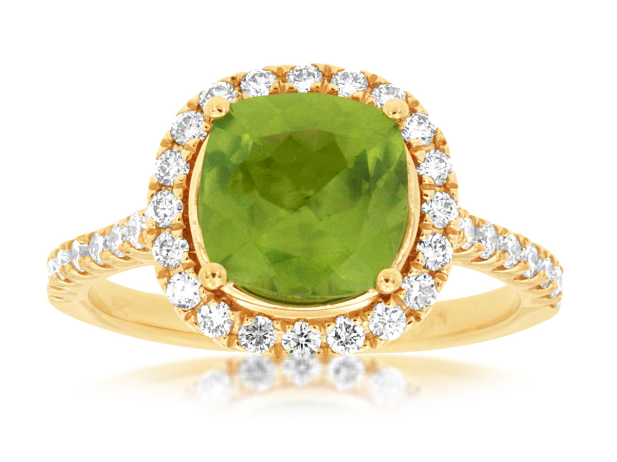 PERIDOT & DIAMOND RING