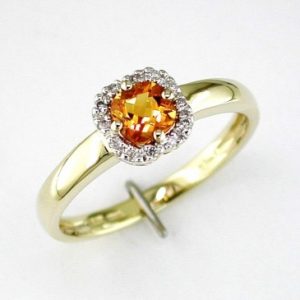 CITRINE & DIAMOND RING