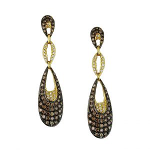 DIAMOND & MOCHA DIA EARRING