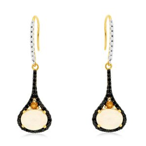 OPAL & DIAMOND EARRING