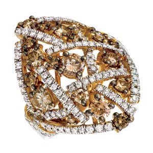 MOCHA DIAMOND & DIAMOND RING