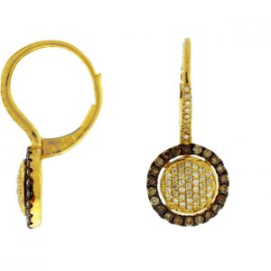 DIAMOND & MOCHA DIA EARRING