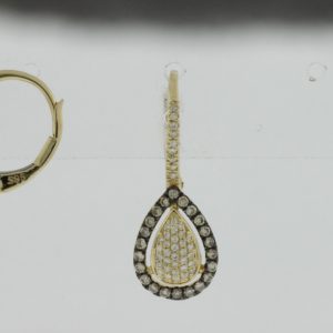 DIAMOND & MOCHA DIA EARRING