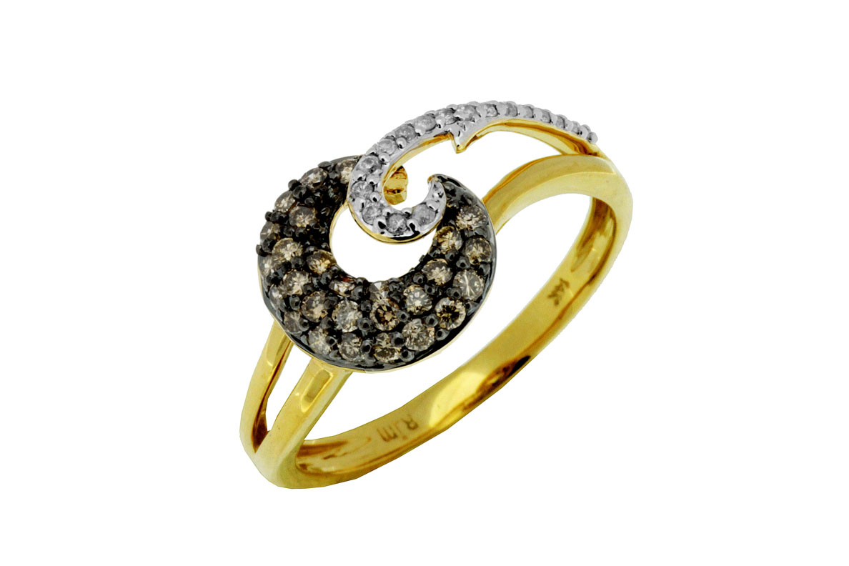 DIAMOND & MOCHA DIAMOND RING