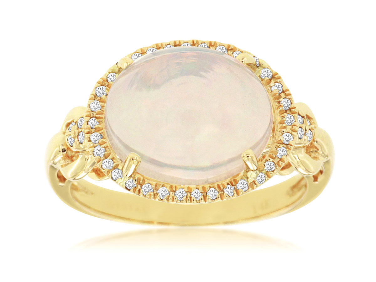 OPAL & DIAMOND RING