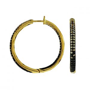 DIA, MOCHA BLACK DIA EARRING