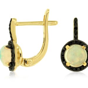 OPAL & DIAMOND EARRING