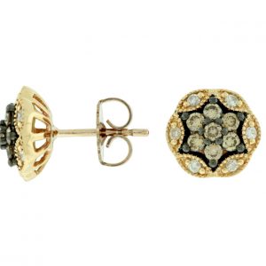 DIAMOND &MOCHA DIAMOND EARRING