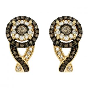 DIAMOND &MOCHA DIAMOND EARRING