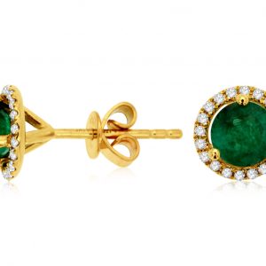 EMERALD & DIAMOND EARRING