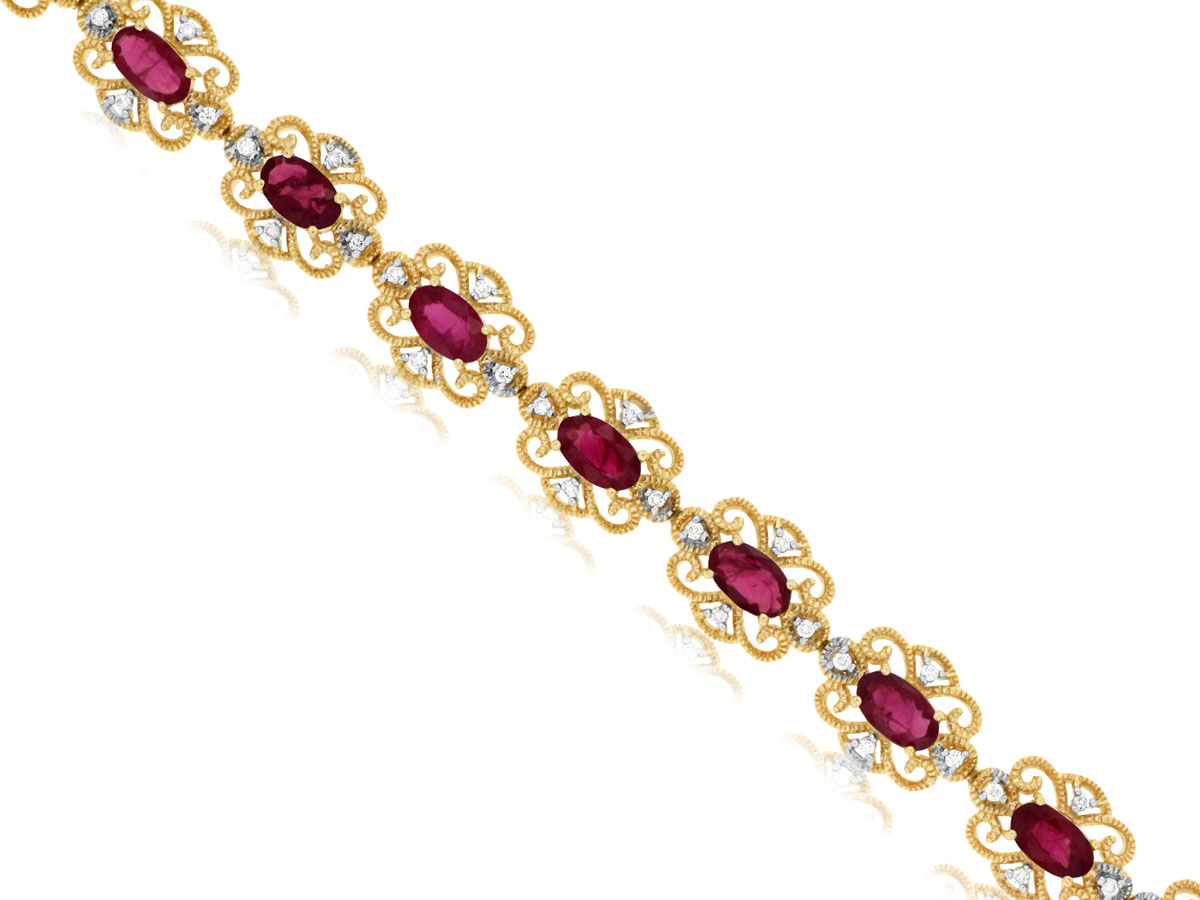 RUBY & DIAMOND BRACELET