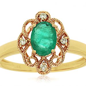 EMERALD & DIAMOND RING