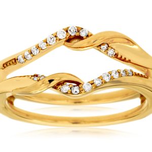 LADIES DIAMOND INSERT RING