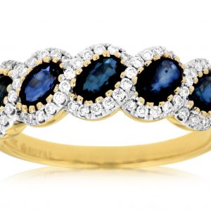SAPPHIRE & DIAMOND RING