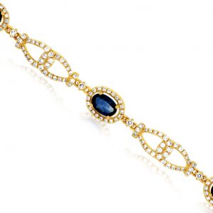SAPPHIRE & DIAMOND BRACELET