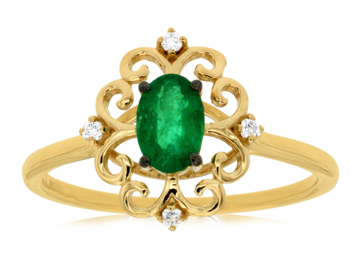 EMERALD & DIAMOND RING