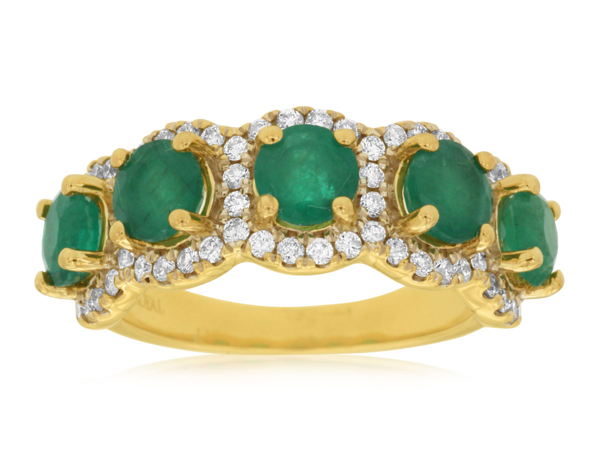 EMERALD & DIAMOND RING