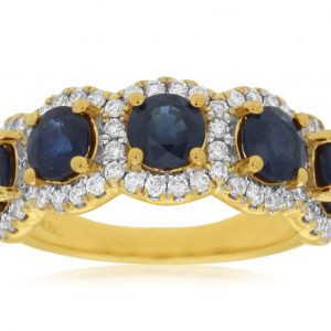 SAPPHIRE & DIAMOND RING