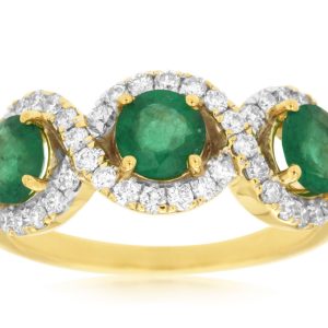 EMERALD & DIAMOND RING