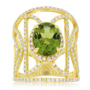 PERIDOT & DIAMOND RING