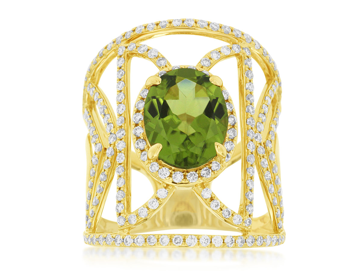 PERIDOT & DIAMOND RING