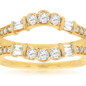 LADIES DIAMOND INSERT RING