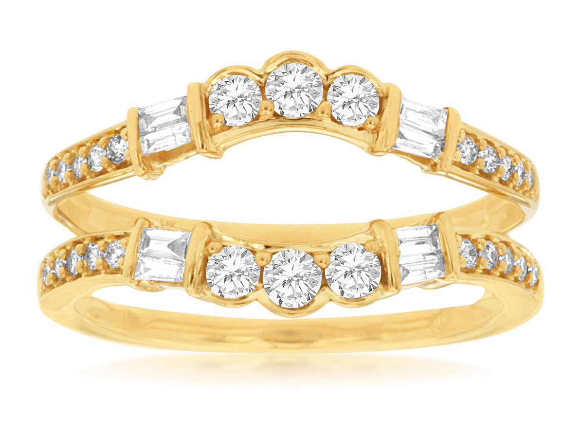 LADIES DIAMOND INSERT RING
