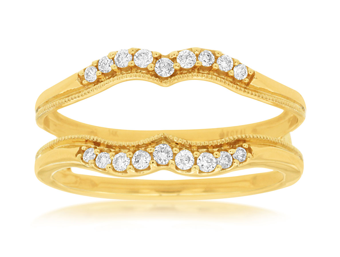 LADIES DIAMOND INSERT RING