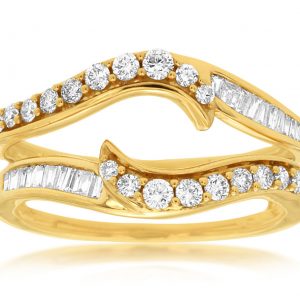 LADIES DIAMOND INSERT RING