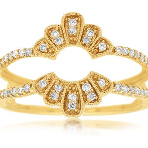 LADIES DIAMOND INSERT RING