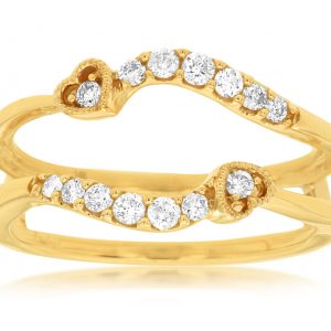 LADIES DIAMOND INSERT RING