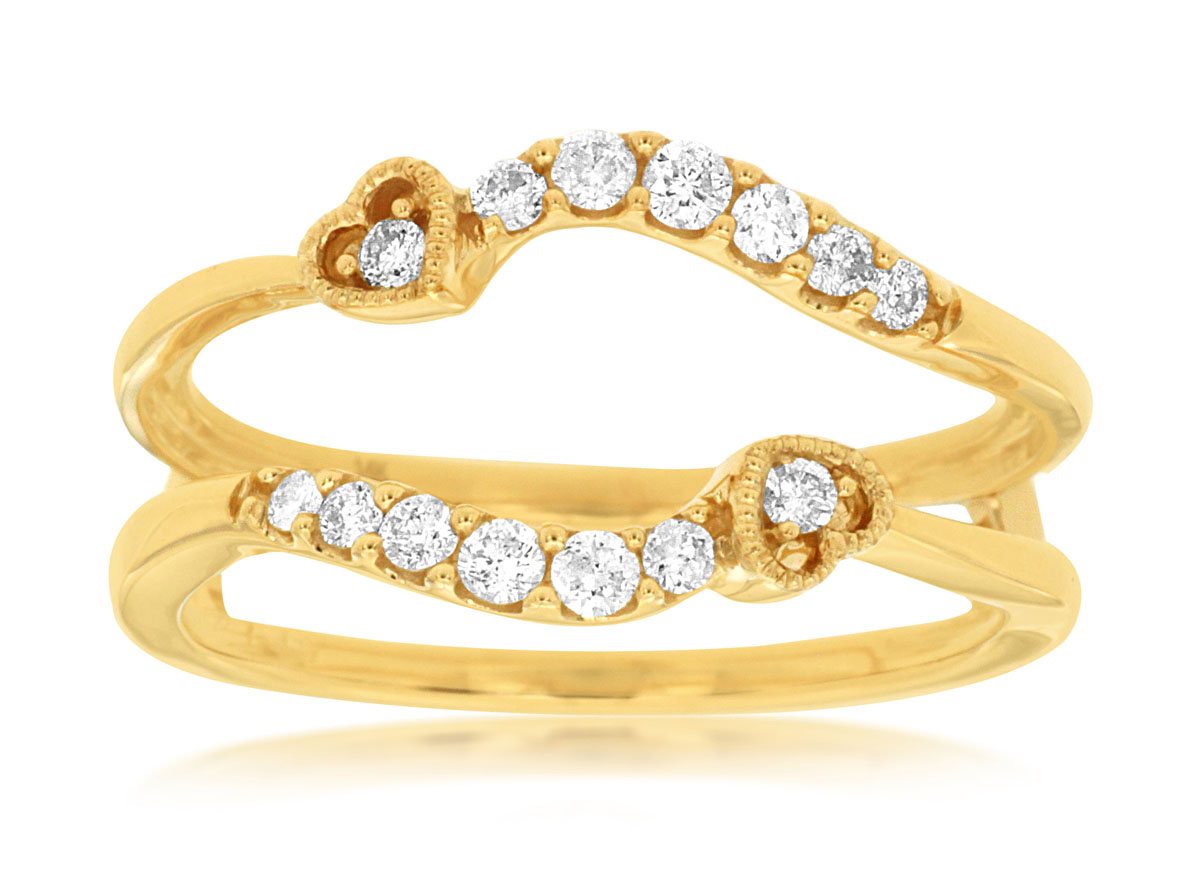 LADIES DIAMOND INSERT RING