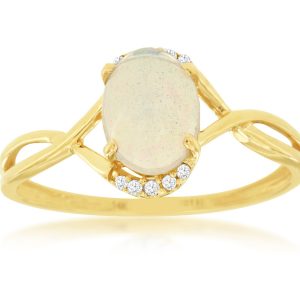 OPAL & DIAMOND RING