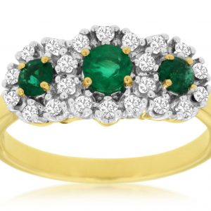 EMERALD & DIAMOND RING