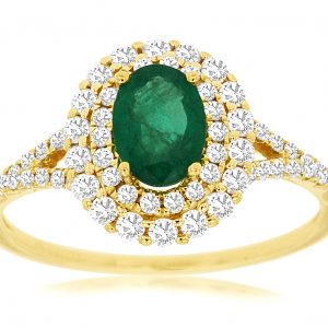 EMERALD & DIAMOND RING