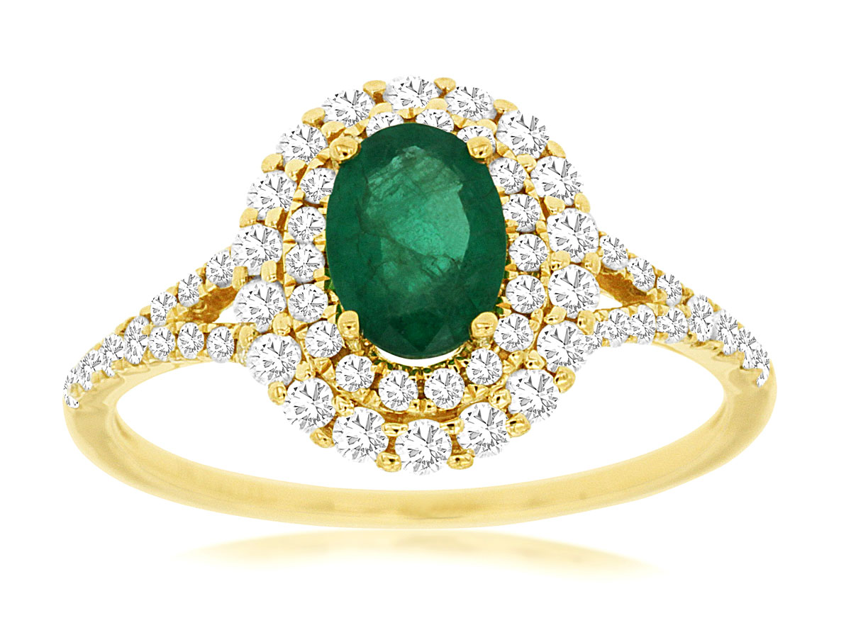 EMERALD & DIAMOND RING