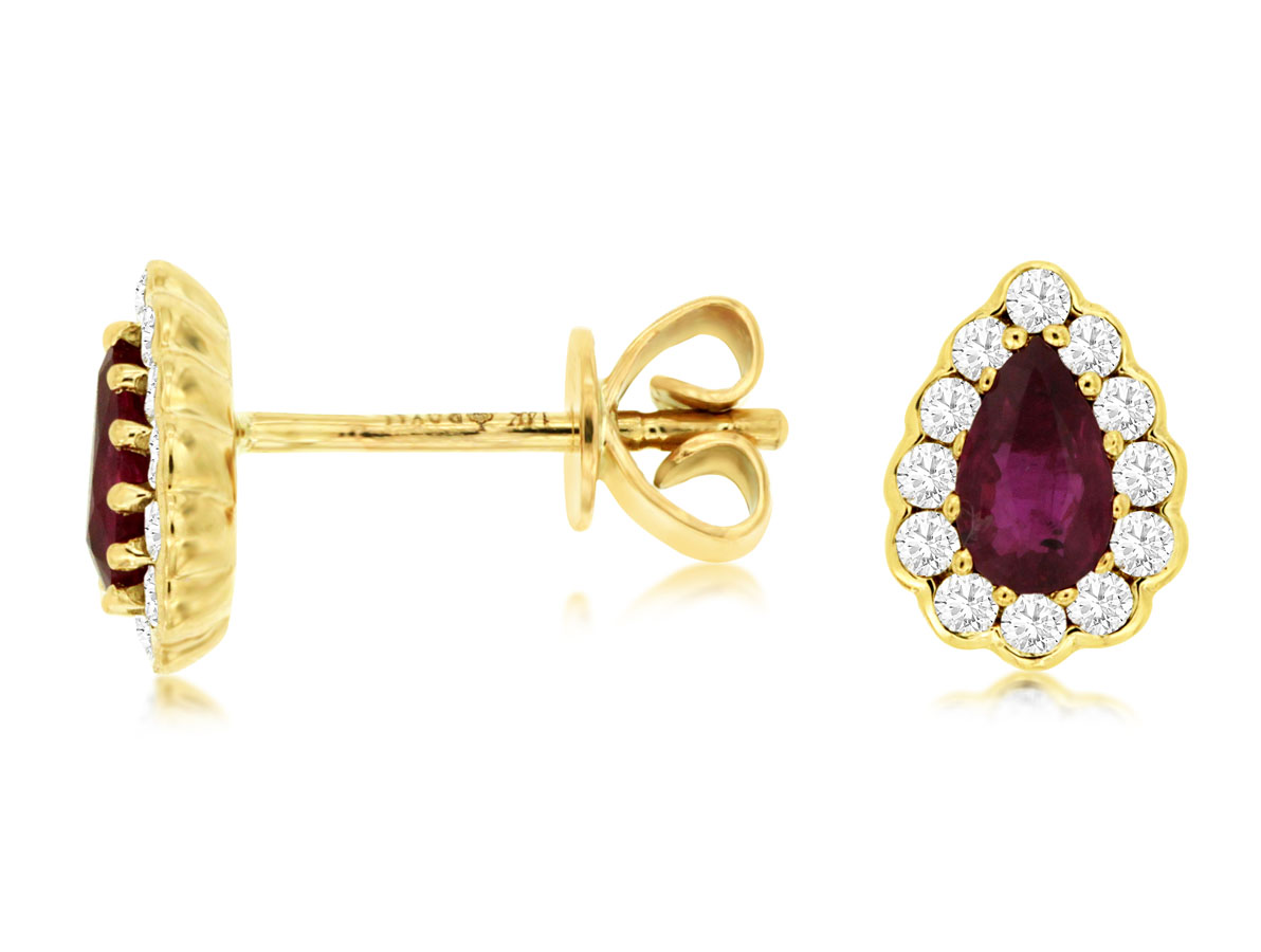 RUBY & DIAMOND EARRING