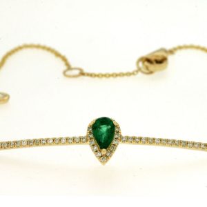 EMERALD & DIAMOND BRACELET