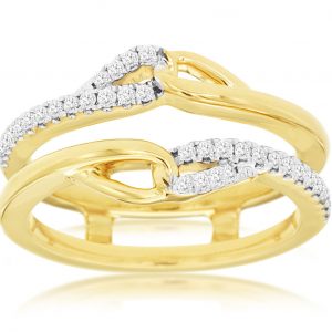 LADIES DIAMOND INSERT RING