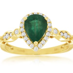 EMERALD & DIAMOND RING